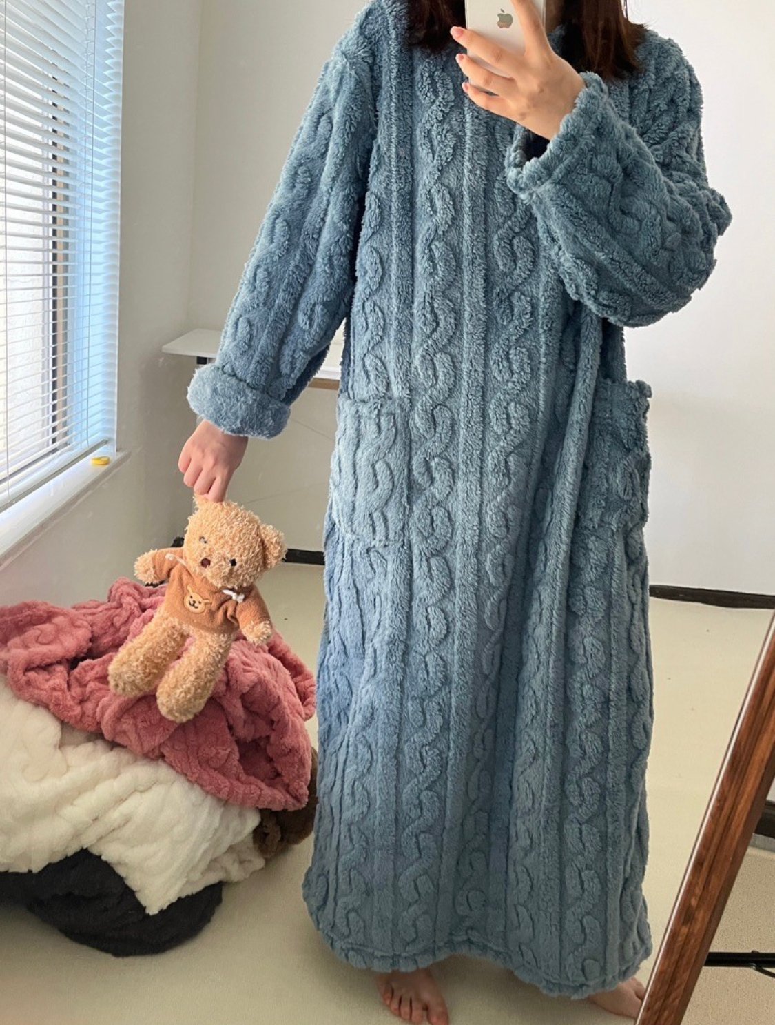 💟A Warm Gift🎀Winter Coral Velvet Home Clothes🔥