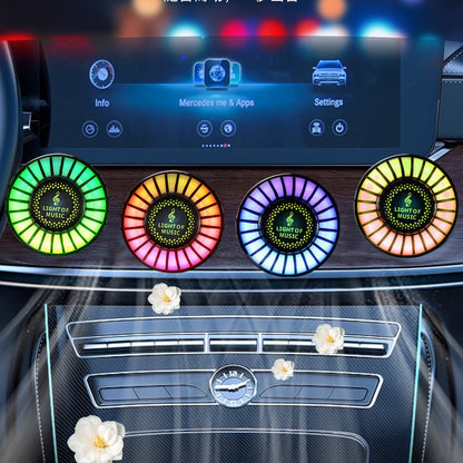 🌈Car RGB LED Rhythm Ambience Light with Voice Control🚗