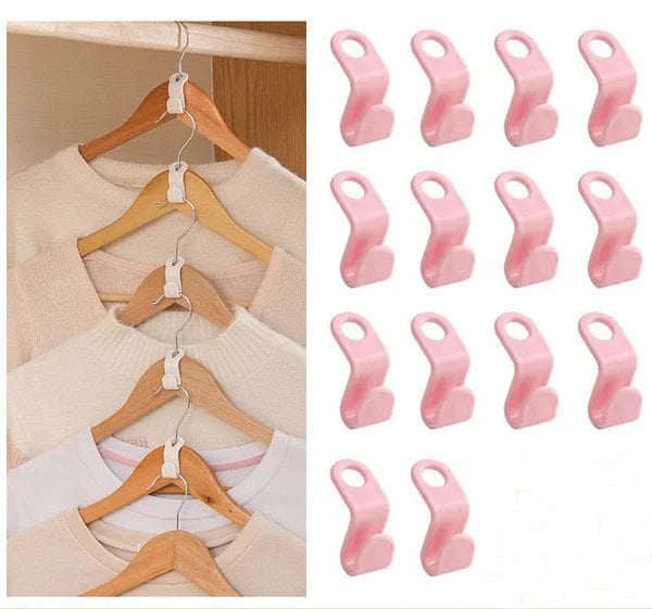 Space-Saving Clothes Hanger Connector Hooks ( 10pcs/set )
