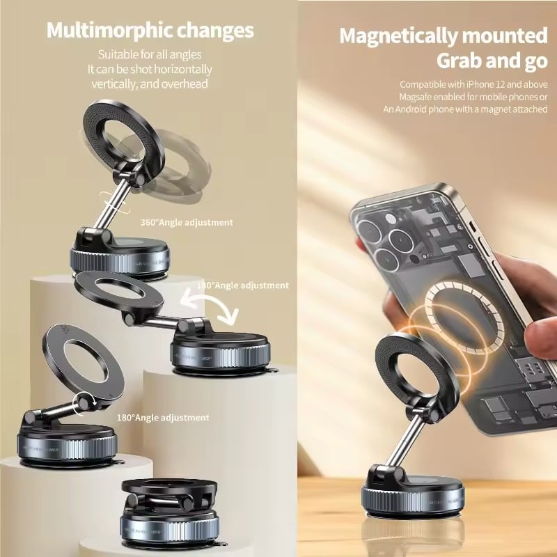 2025 New Strong Magnetic Car Phone Holder Foldable Design 360° Adjustable
