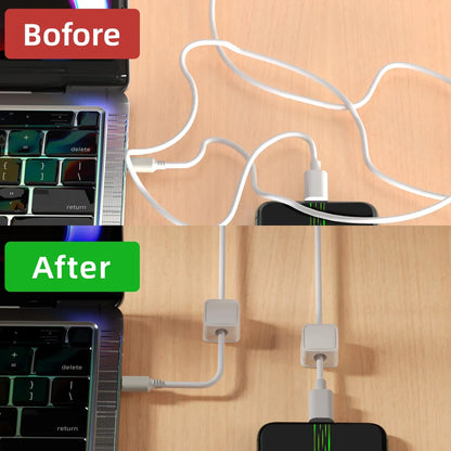 🔥BUY MORE SAVE MORE—Magnetic Cord Organizer, Easy Secure Adhesive Cable Management