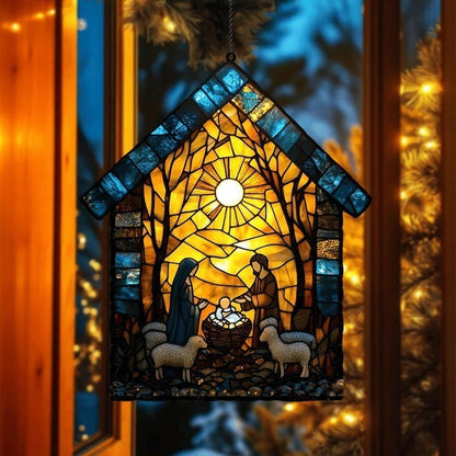 🎉Nativity Scene Suncatcher