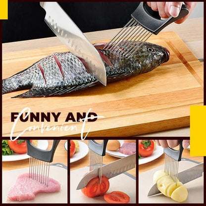 🎁2024 New Year Hot Sale🎁 49% OFF🔥 Stainless Steel Onion Slice Holder