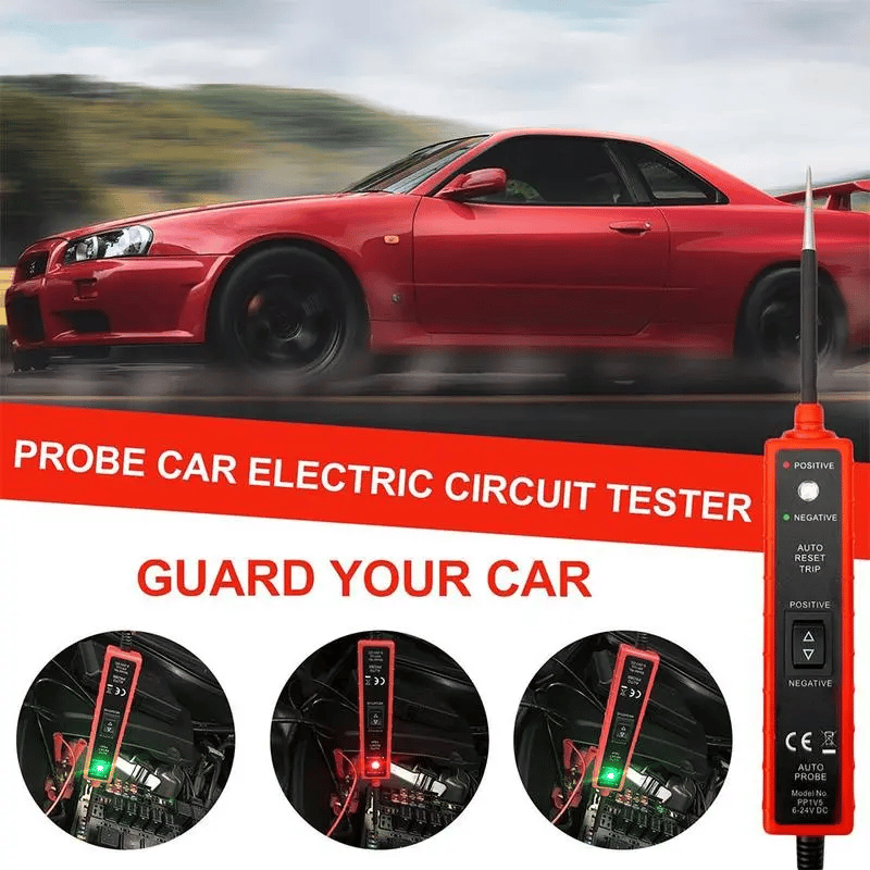🎁Car Electric Circuit Tester, 6-24V DC Automotive Multifunctional Drive Test Pen, Car Short Circuit/Open Circuit/Leakage Detection Tool