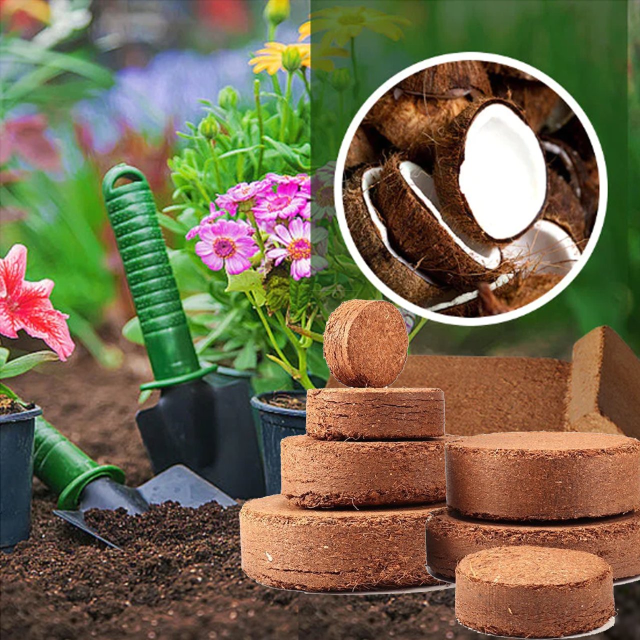 Spring Hot Sale 49% OFF✨ - Premium Organic Coconut Coir Bricks for Plants