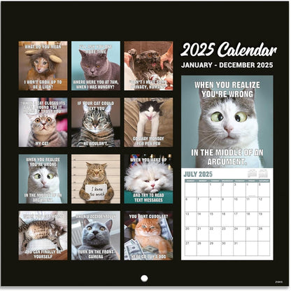 🔥Christmas Hot Sale - 🐱Funny Cat Calendar 2025📅