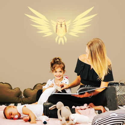 3D Animal Owl Wall Light