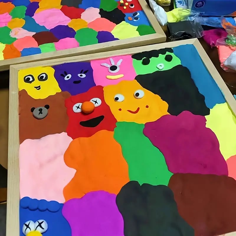 🔥Last 4 hours 57% OFF - 🖼️DIY Stress Relief Clay Frame Kit