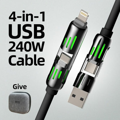 Mfish 240W 4-in-1 USB C Cable