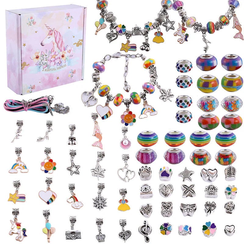 🔥Last 4 hours 57% OFF - ✨Girls Charm Bracelet Making Kit