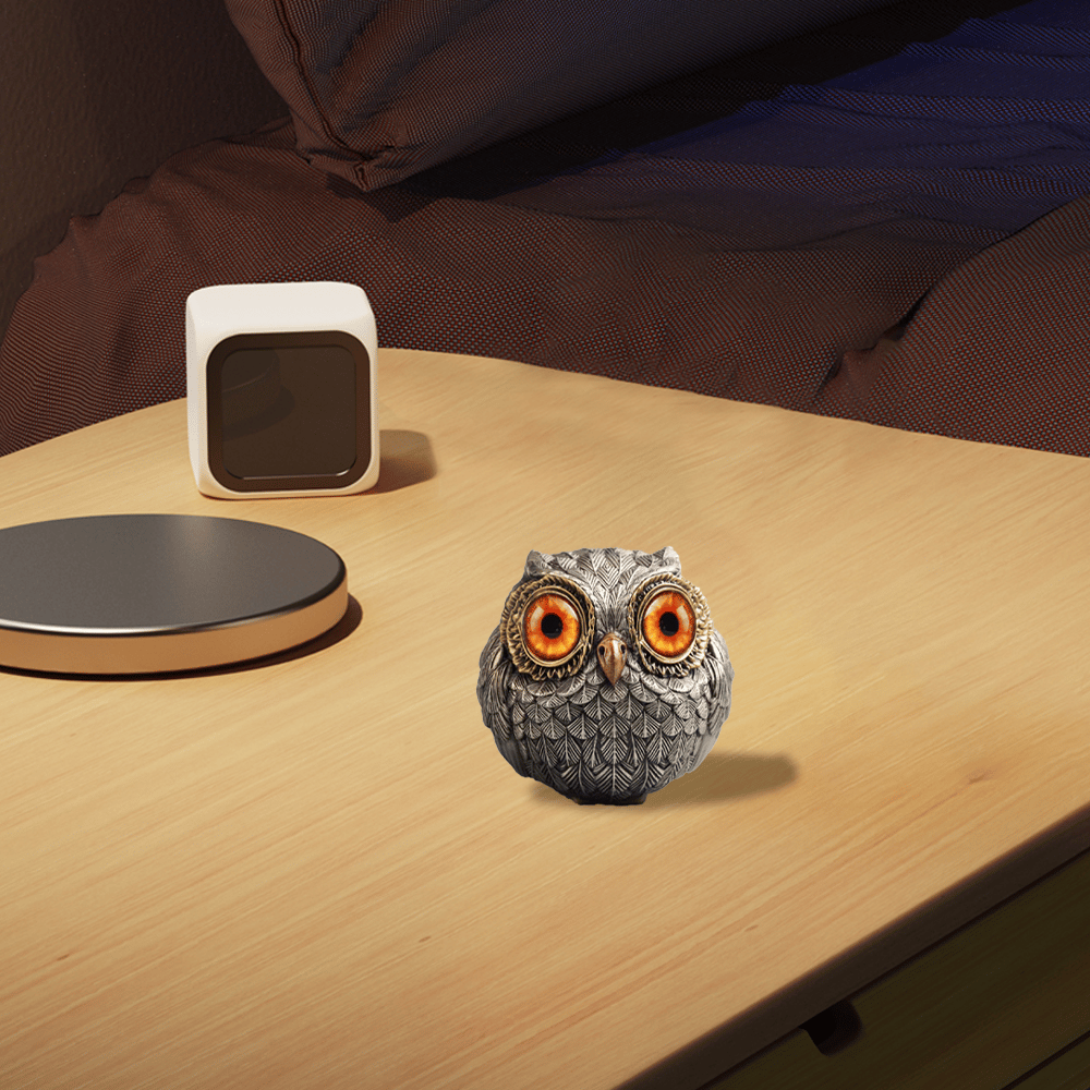 🦉Alloy Lucky Owl Guardian-The Wise Watcher of the Felt