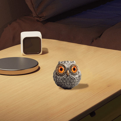 🦉Alloy Lucky Owl Guardian-The Wise Watcher of the Felt