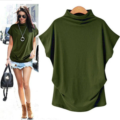 Women's Casual Loose Turtleneck Top