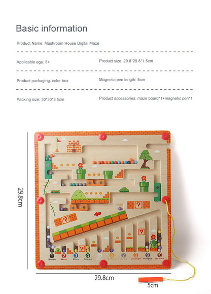 Magnetic Maze Challenge -the fastest speed reaches the end