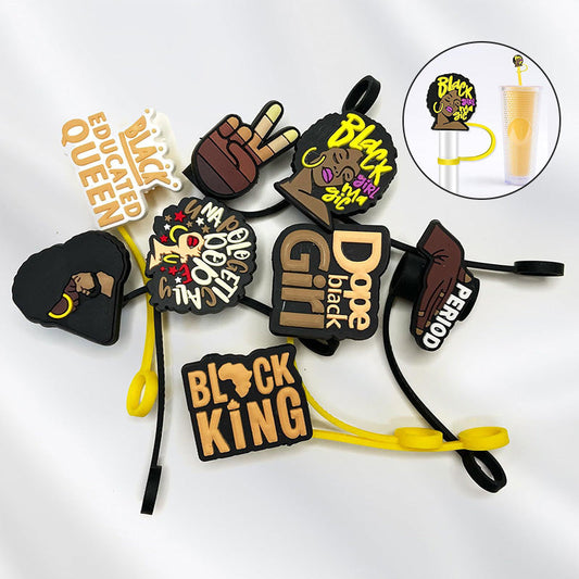 Silicone Straw Cap (8pcs)