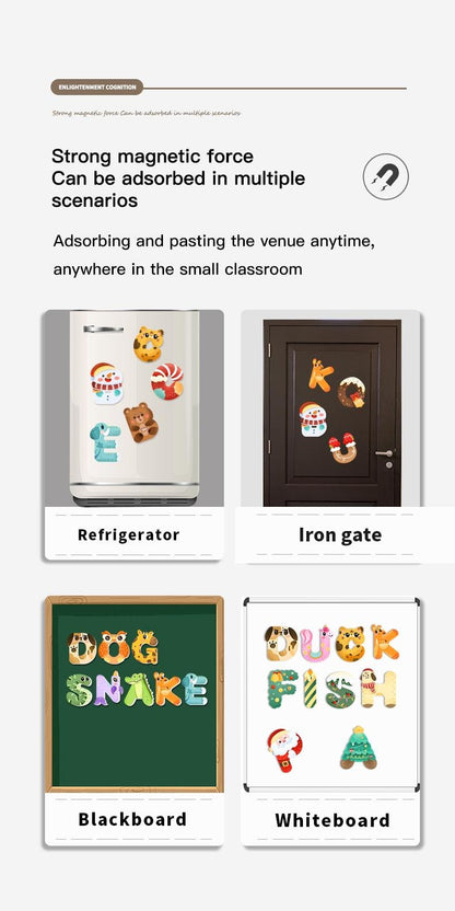 Magnetic Letters cute Animals Styling Refrigerator decoration🦒