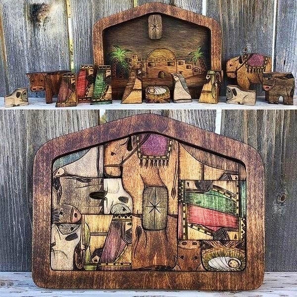 💓Nativity Puzzle - Wooden Decoration with Unique Design