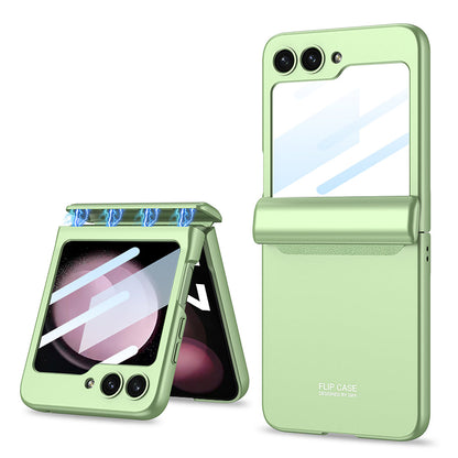 Magnetic All-included Shockproof Plastic Hard Cover For Galaxy Z Flip5 Flip4 Flip3