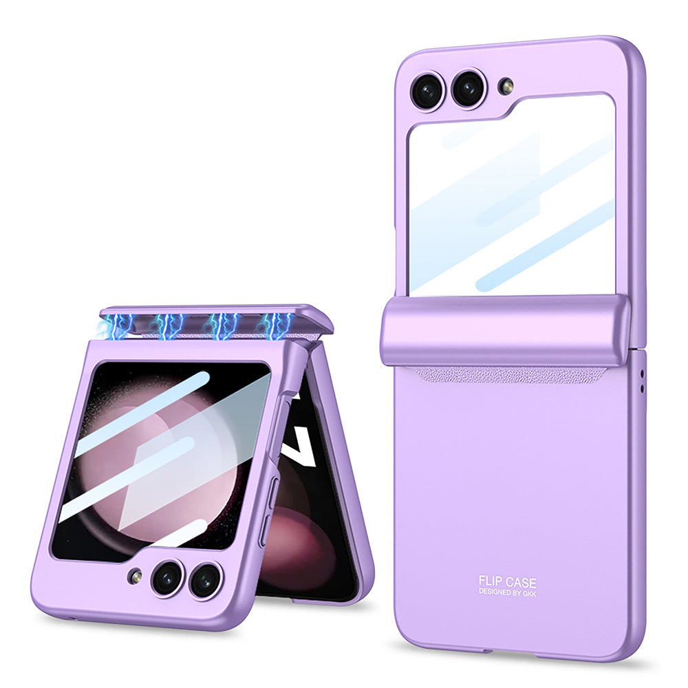 Magnetic All-included Shockproof Plastic Hard Cover For Galaxy Z Flip5 Flip4 Flip3