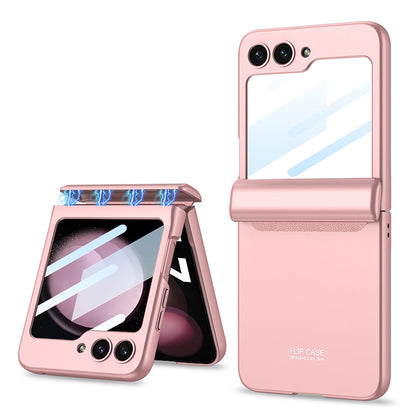 Magnetic All-included Shockproof Plastic Hard Cover For Galaxy Z Flip5 Flip4 Flip3