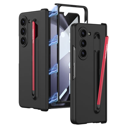 Magnetic Hinge Anti-fall Protective Phone Case With Pen Tray Shell and Film For Galaxy Z Fold5 Fold6