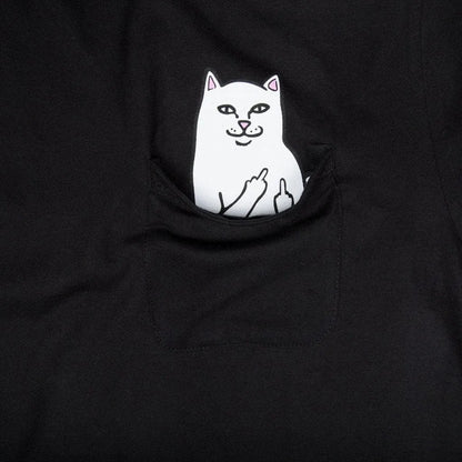 😾🖕Pocket Middle Finger Cat T-Shirt