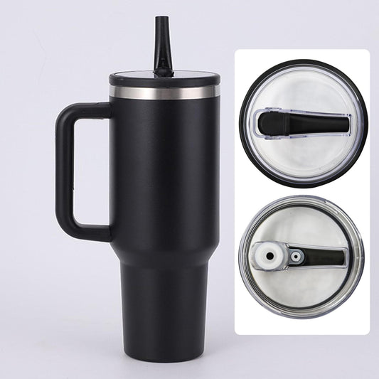 40 oz Tumbler Flip Straw Lid Replacement , Spill Proof Splash Resistant Tumbler Lids