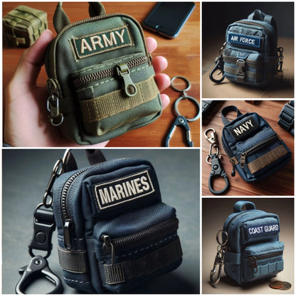 Mini Army Backpack Keychain