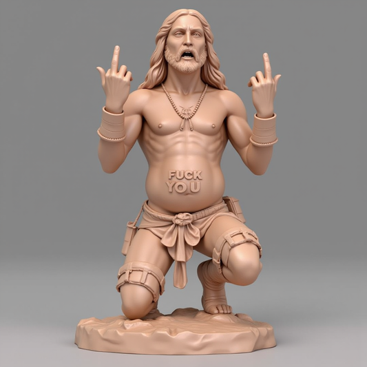 🤣Holy Attitude: Funny Jesus Ornaments ✝️🖕