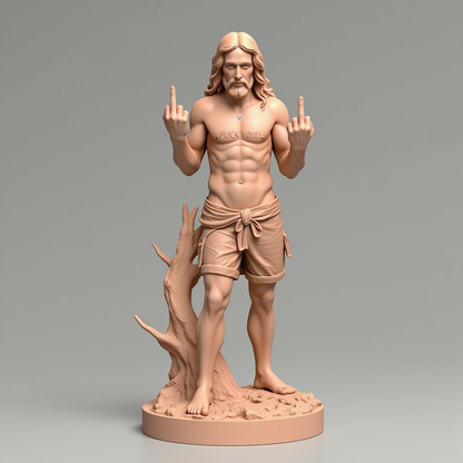 🤣Holy Attitude: Funny Jesus Ornaments ✝️🖕