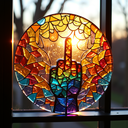 🖕Middle Finger Suncatcher
