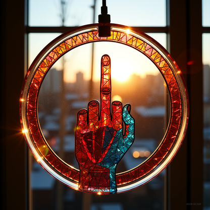 🖕Middle Finger Suncatcher