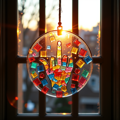 🖕Middle Finger Suncatcher