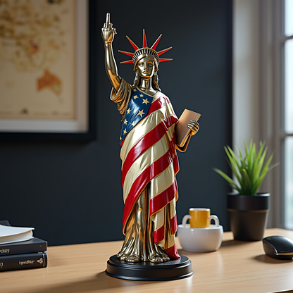 The Unapologetic Freedom Statue – Middle Finger Liberty Sculpture