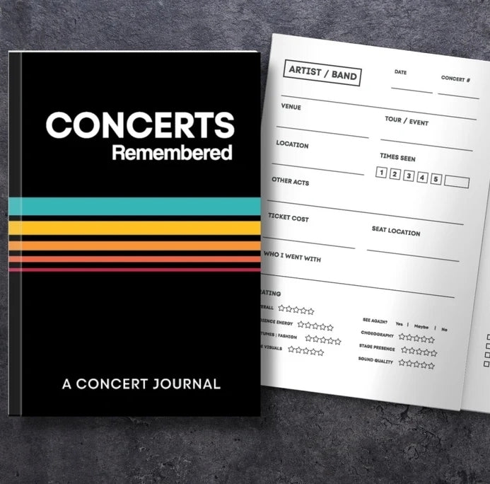 🎵Concert Journal | Track Favorite Concerts