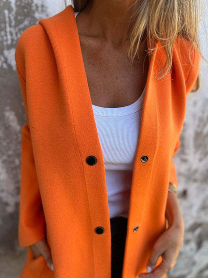 🎄Last Day Sale 49% OFF - Casual Single Breasted Hooded Jacket