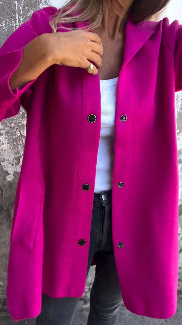 🎄Last Day Sale 49% OFF - Casual Single Breasted Hooded Jacket