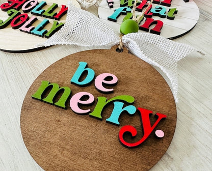 🔥CHRISTMAS SALE🔥😊Retro Happy Christmas Ornament