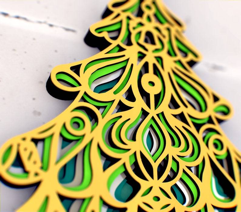 🔥CHRISTMAS SALE🔥🎄The Christmas Tree-3D Zentangle Art.