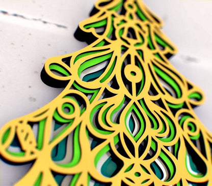 🔥CHRISTMAS SALE🔥🎄The Christmas Tree-3D Zentangle Art.