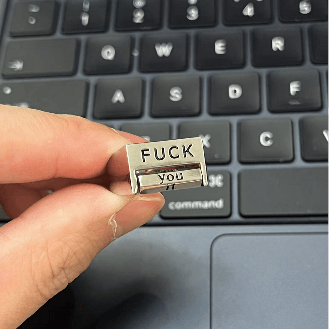 🤣Funny Rotating 'FUCK' Ring