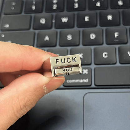🤣Funny Rotating 'FUCK' Ring