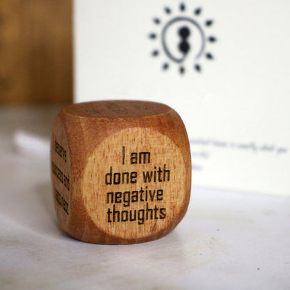 🎁Positive Affirmation Wooden Dice