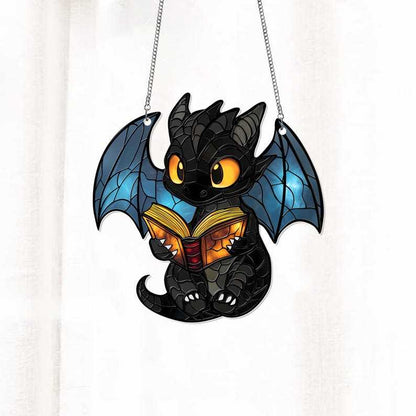 🐲Book Dragon Window Hanging Ornament