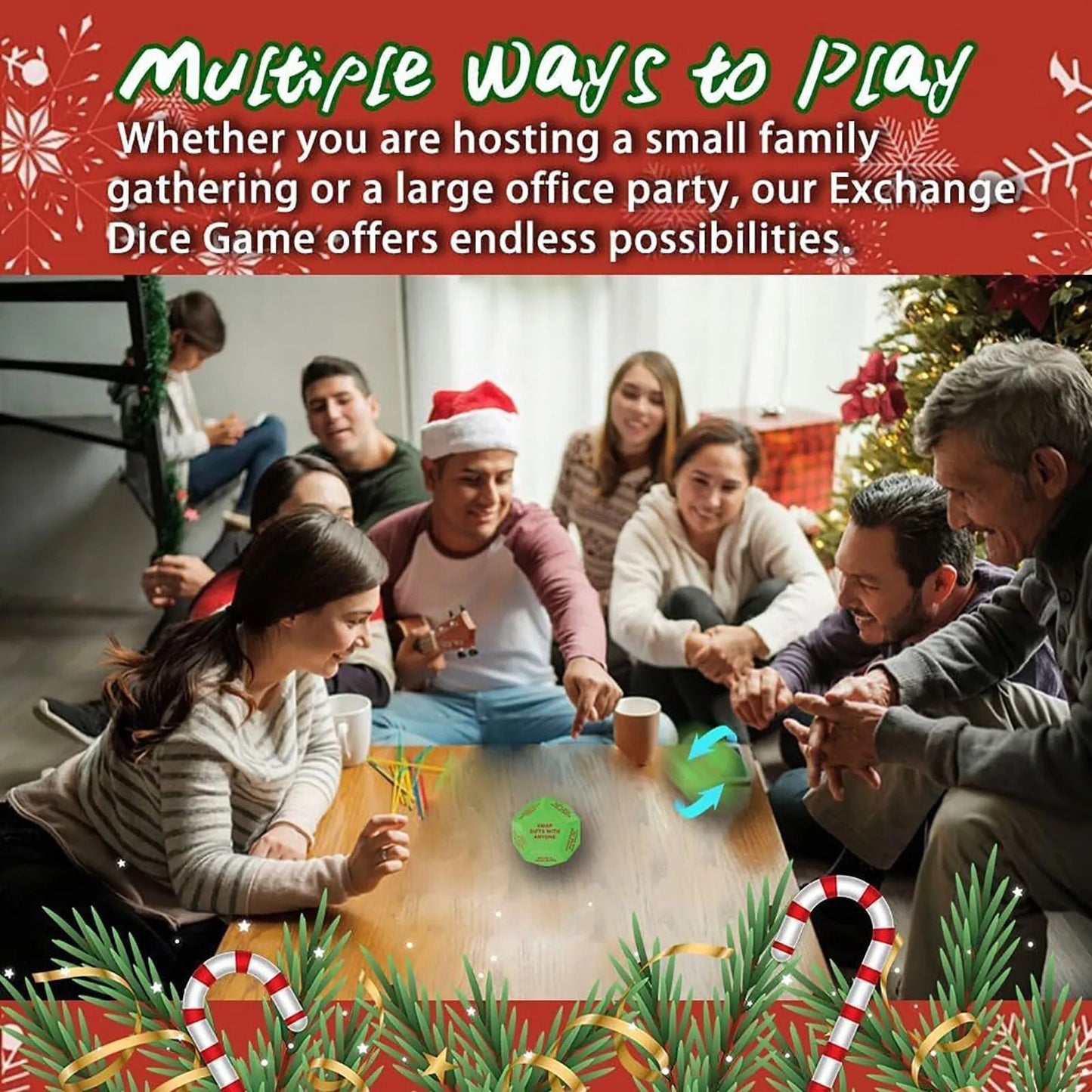 🎲Santa Swap Gift Exchange Dice