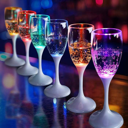 🥂LED Light Up Cups Wine Champagne Glass
