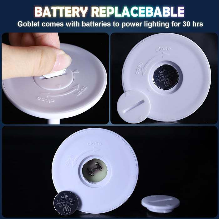 🥂LED Light Up Cups Wine Champagne Glass