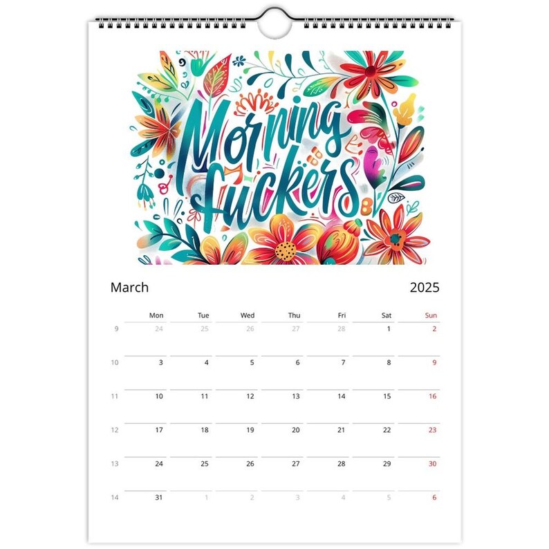 📆Welcome To The Fuckery Fun Wall Calendar 2025