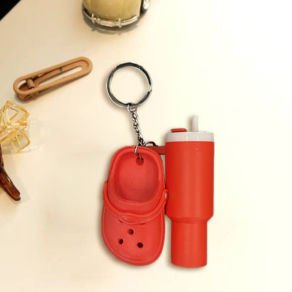 🔥Hot Sale🔥 Mini cup + Crocs keychain
