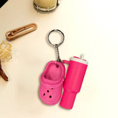 🔥Hot Sale🔥 Mini cup + Crocs keychain
